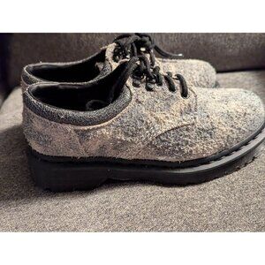 Dr. Martens 8053 Stonewashed Suede Casual Shoes Womens Shearling-Look Shoes Size